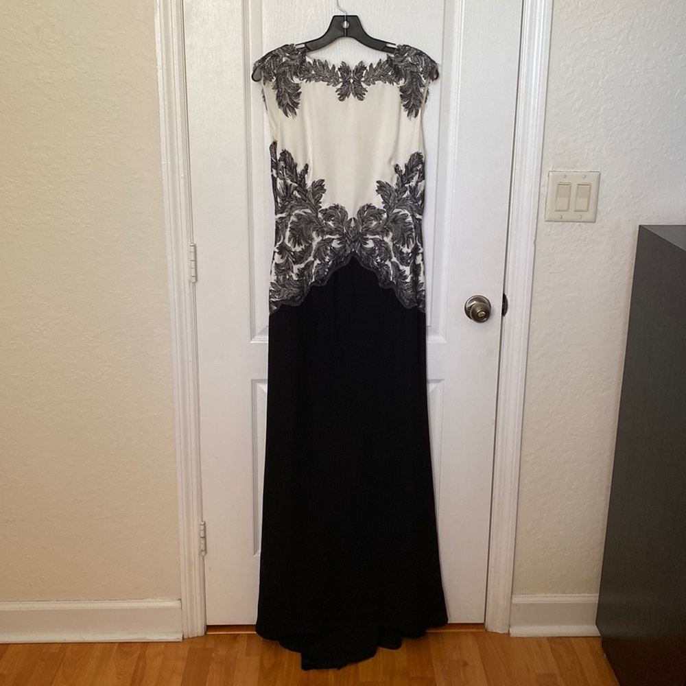 Black and White Tadashi Shoji Evening Gown